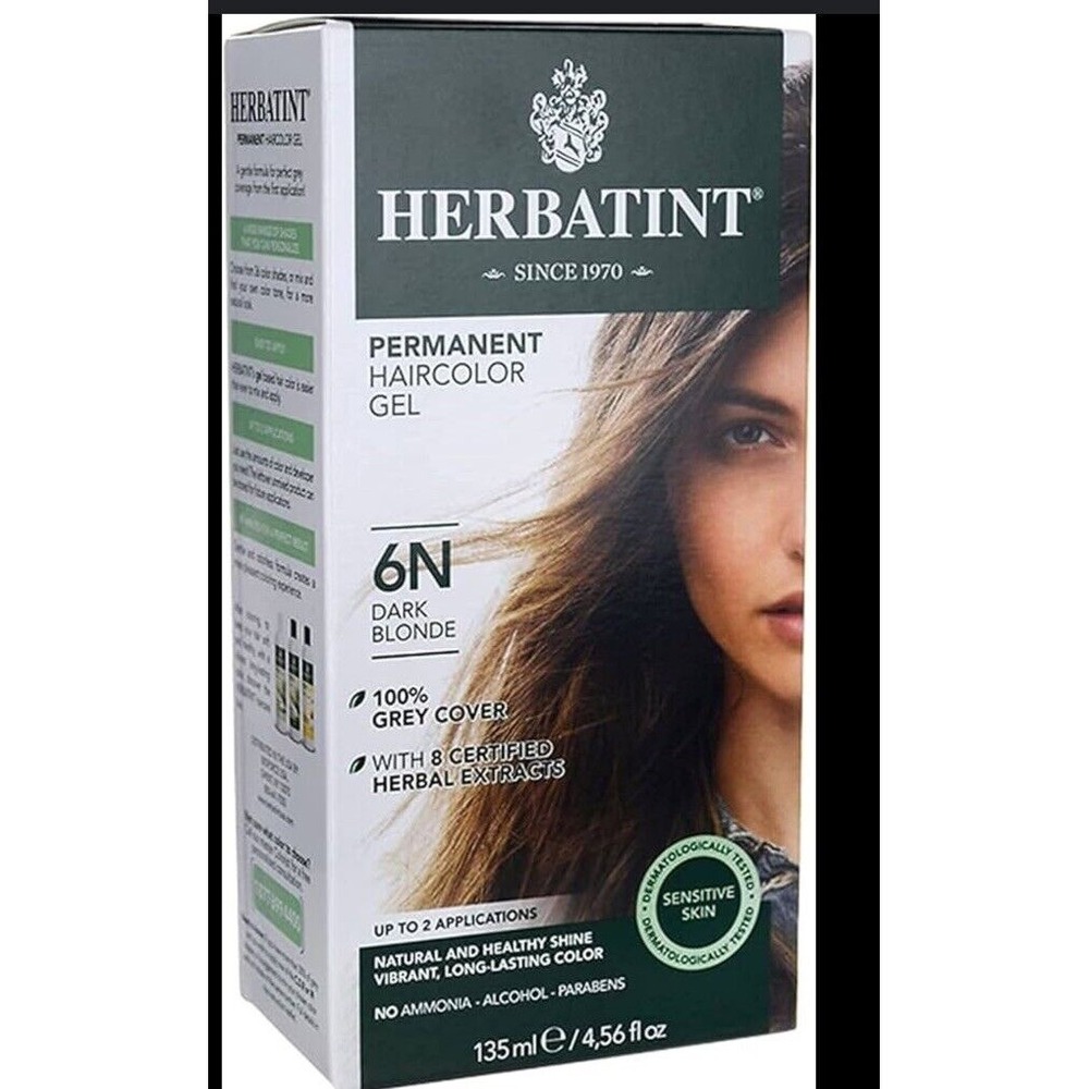 Herbatint Permanent Herbal Hair Color‎ Gel 6C Dark Ash Blonde 4.56 Ounce